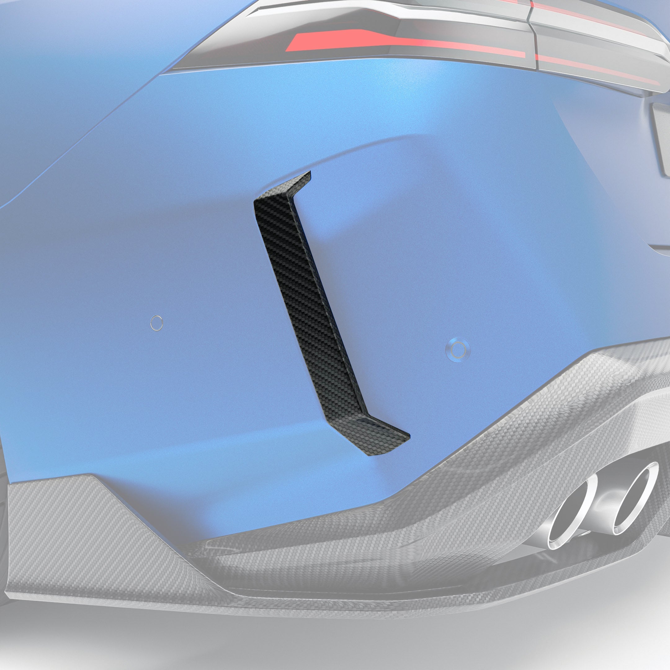 BMW M5 G90 Carbon Fiber Rear Canards - Revozport