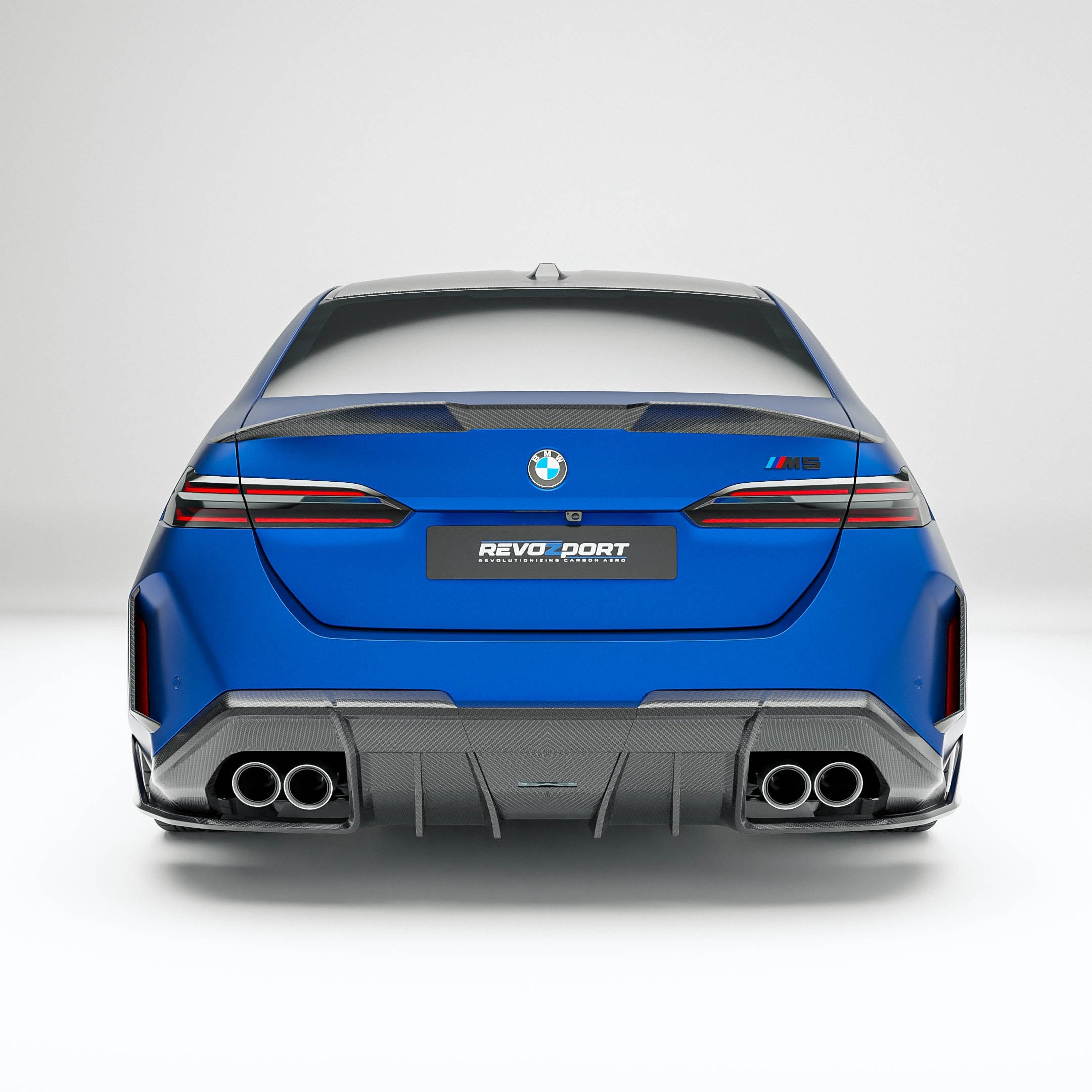BMW M5 G90 Carbon Fiber Rear Diffuser - Revozport