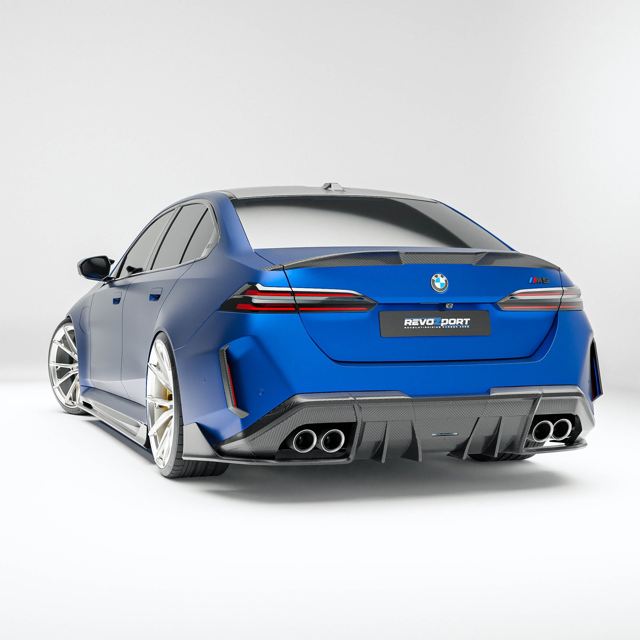 BMW M5 G90 Carbon Fiber Rear Diffuser - Revozport