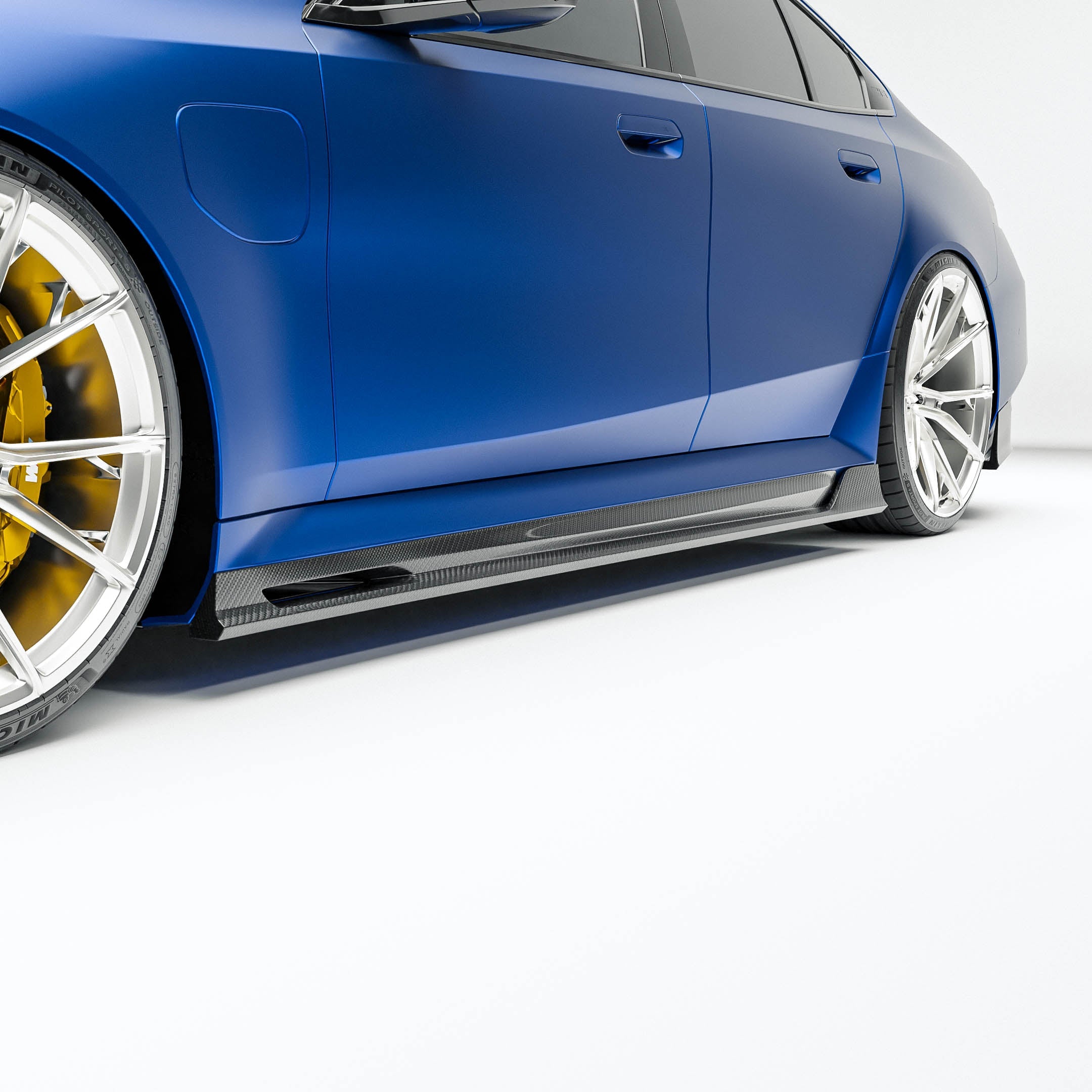 BMW M5 G90 Carbon Fiber Side Skirts - Revozport