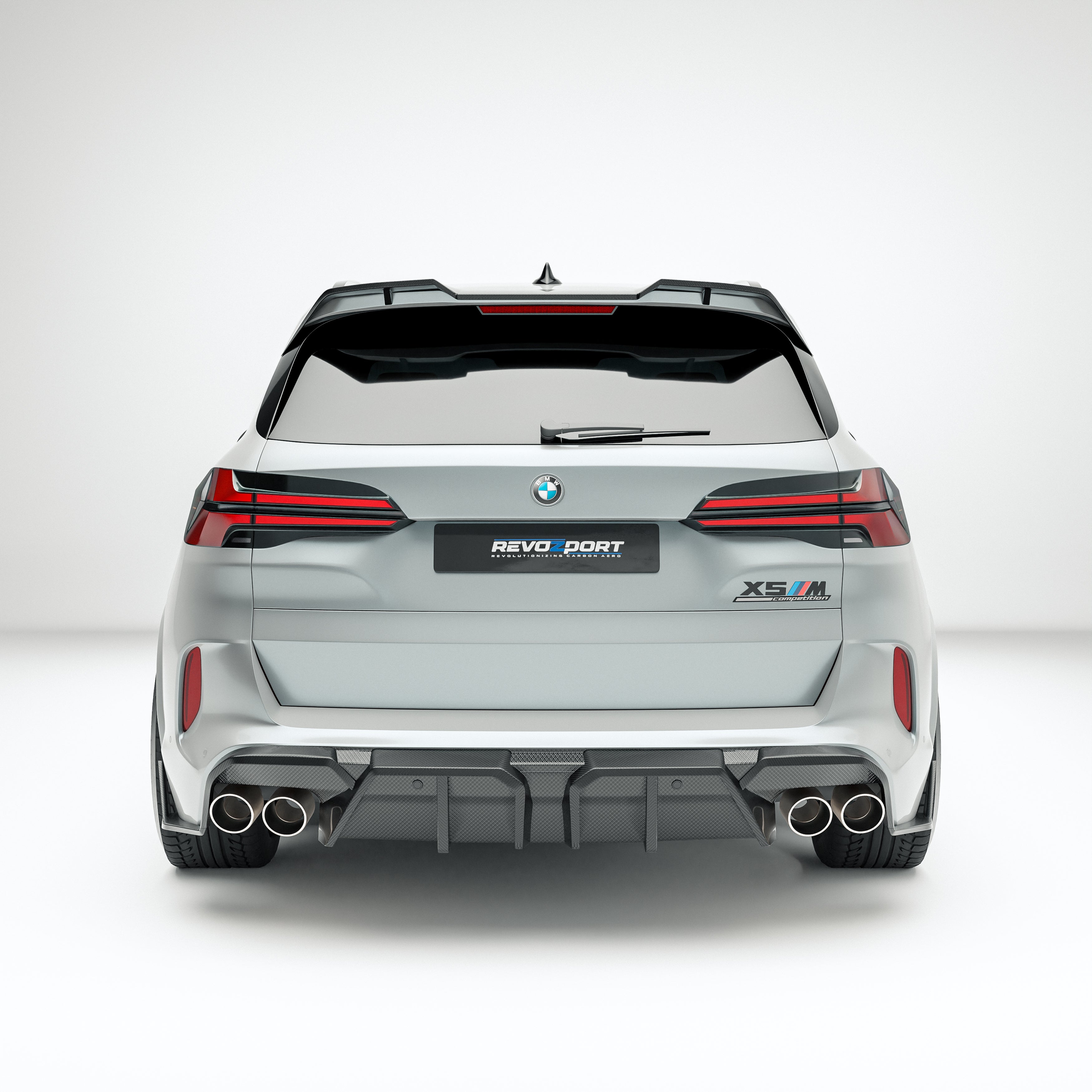 BMW X5M F95 LCI Carbon Fiber Rear Diffuser - Revozport