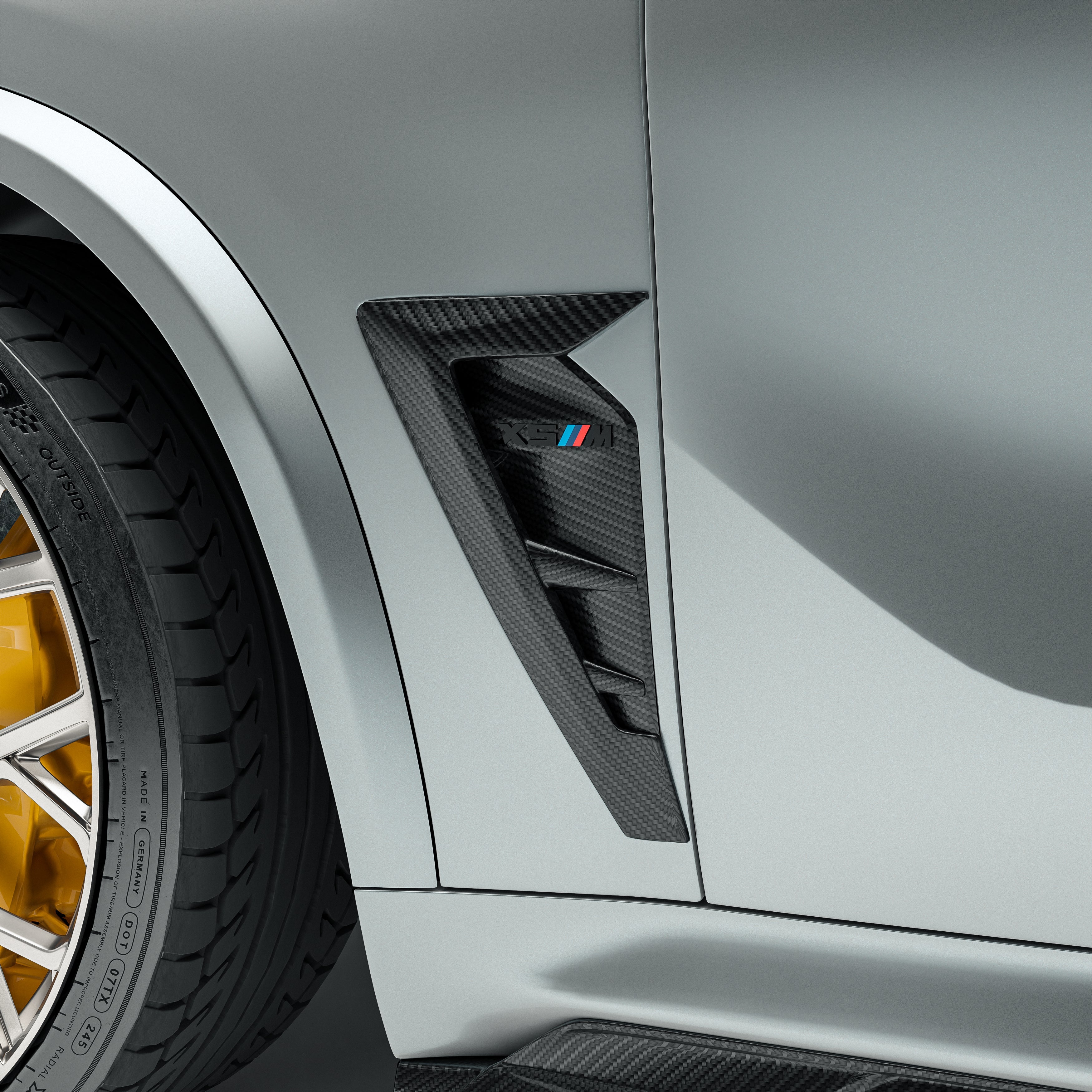 BMW X5M F95 LCI Carbon Fiber Side Vents - Revozport