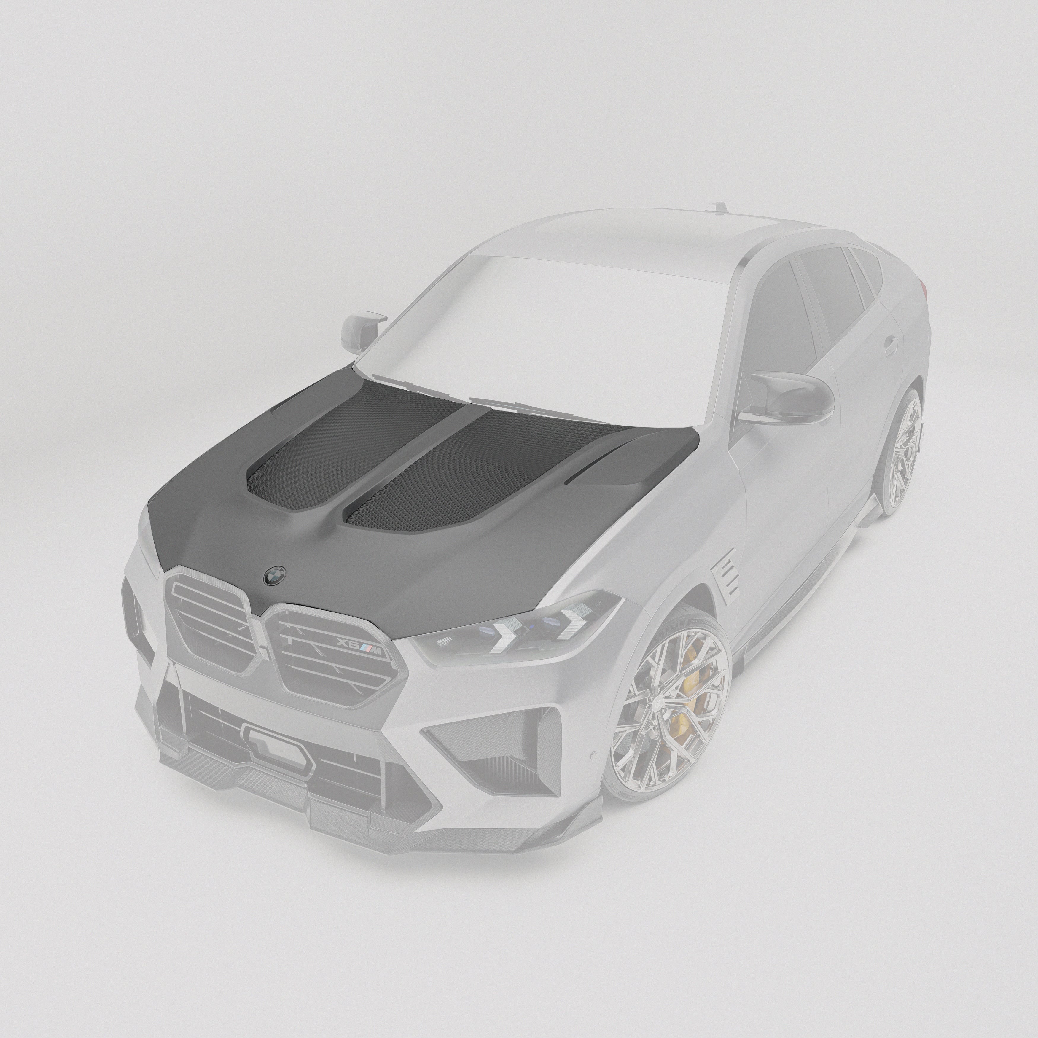 BMW X6M F96 LCI Carbon Fiber Hood - Revozport