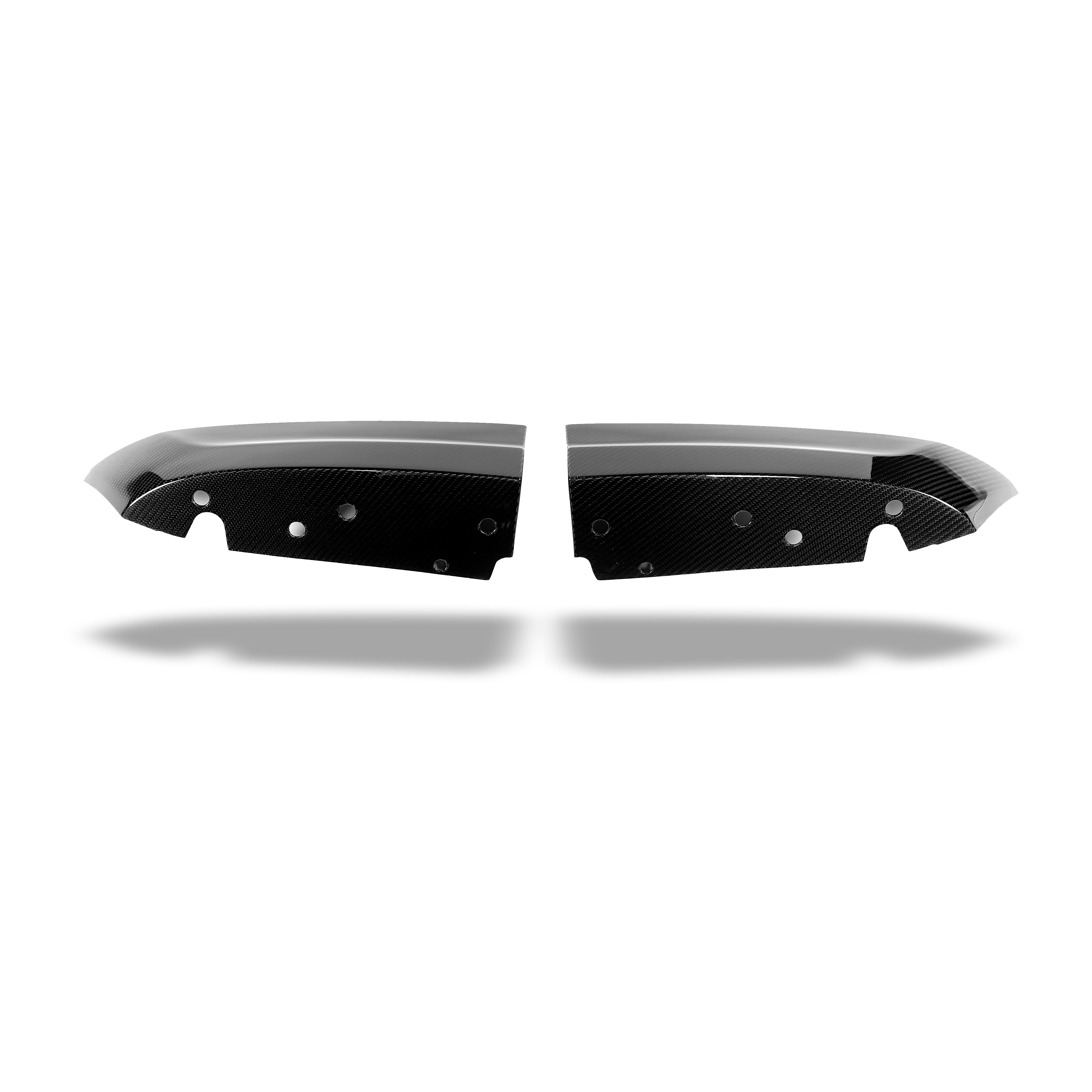 BMW X6M F96 LCI Carbon Fiber Rear Bumper Splitter - Revozport