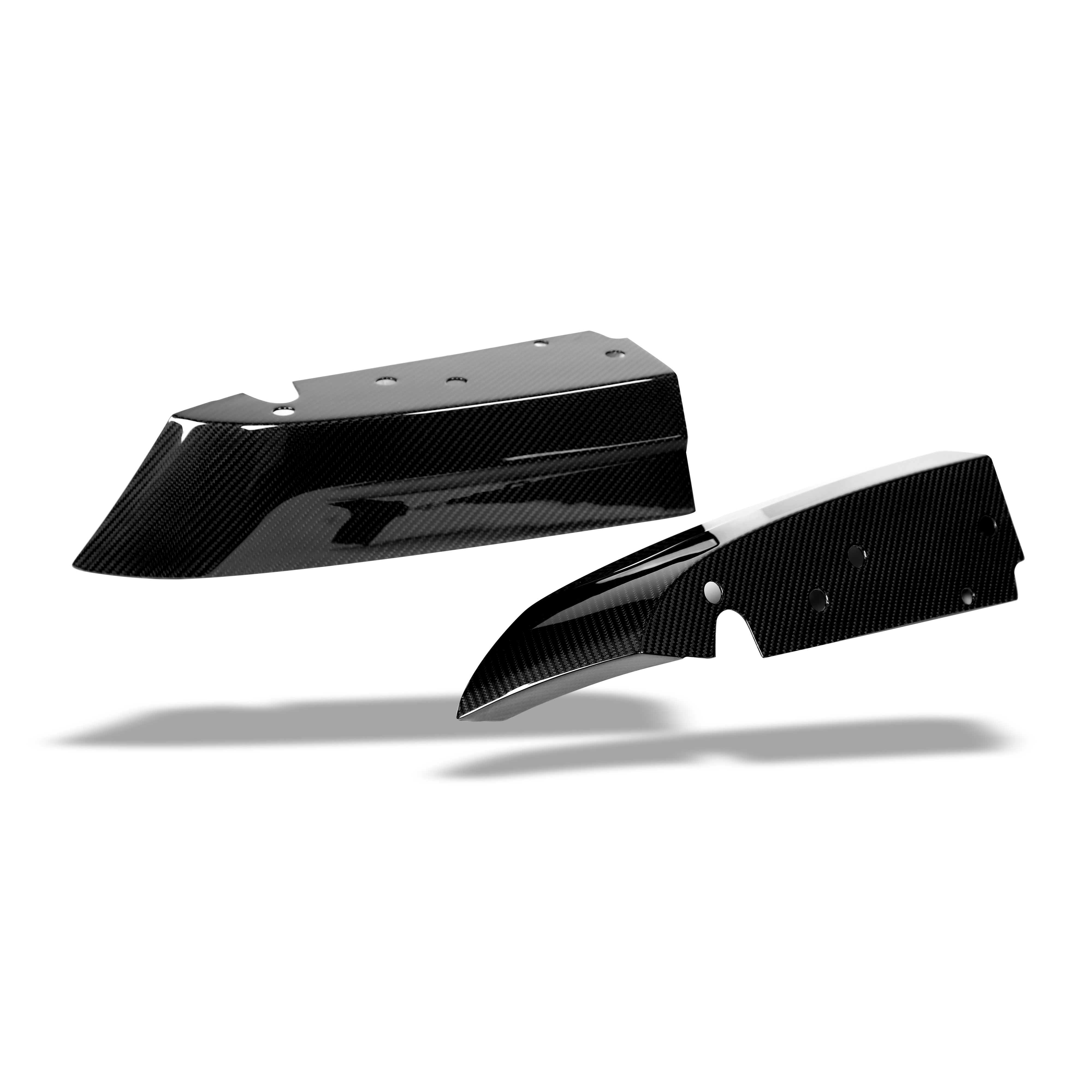 BMW X6M F96 LCI Carbon Fiber Rear Bumper Splitter - Revozport