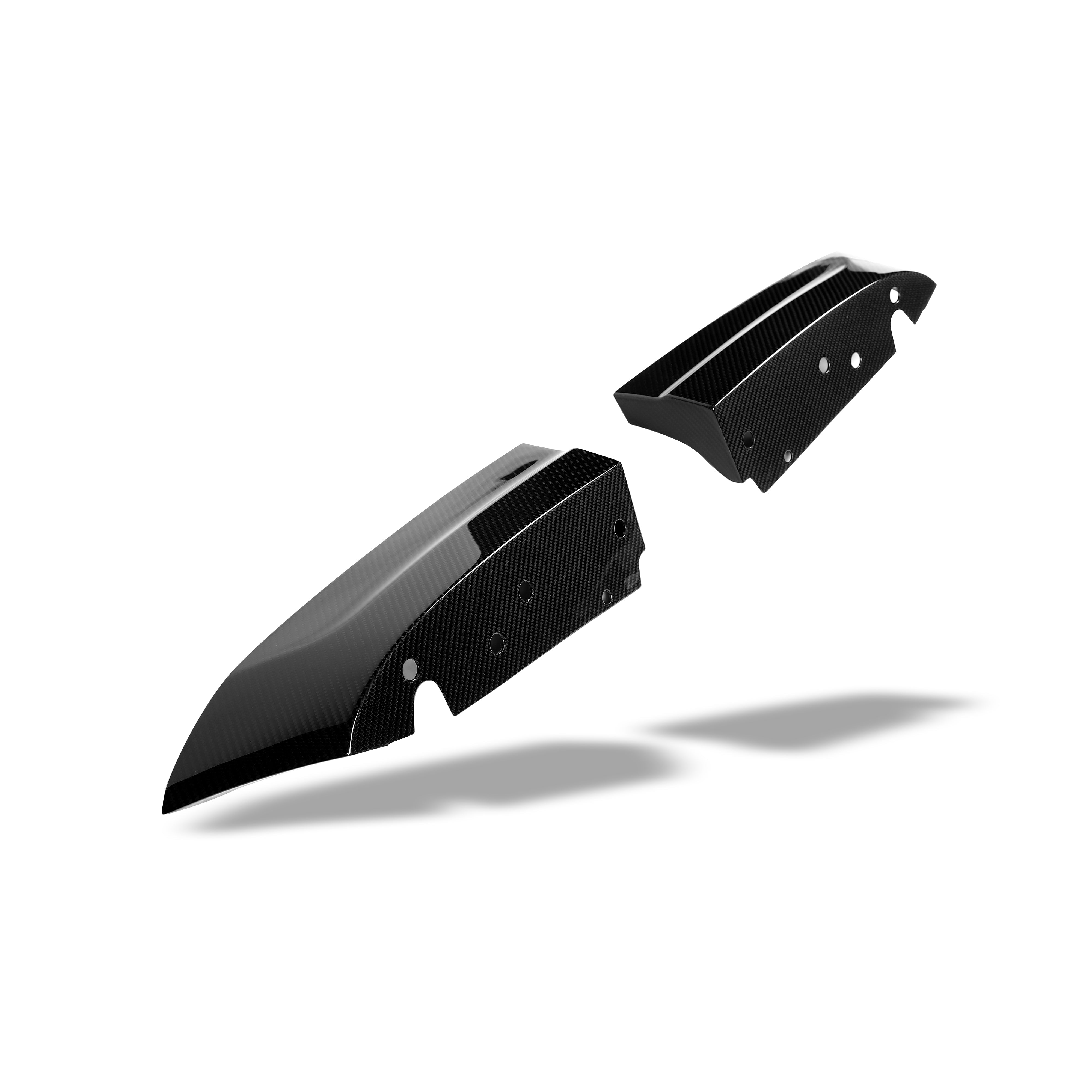 BMW X6M F96 LCI Carbon Fiber Rear Bumper Splitter - Revozport