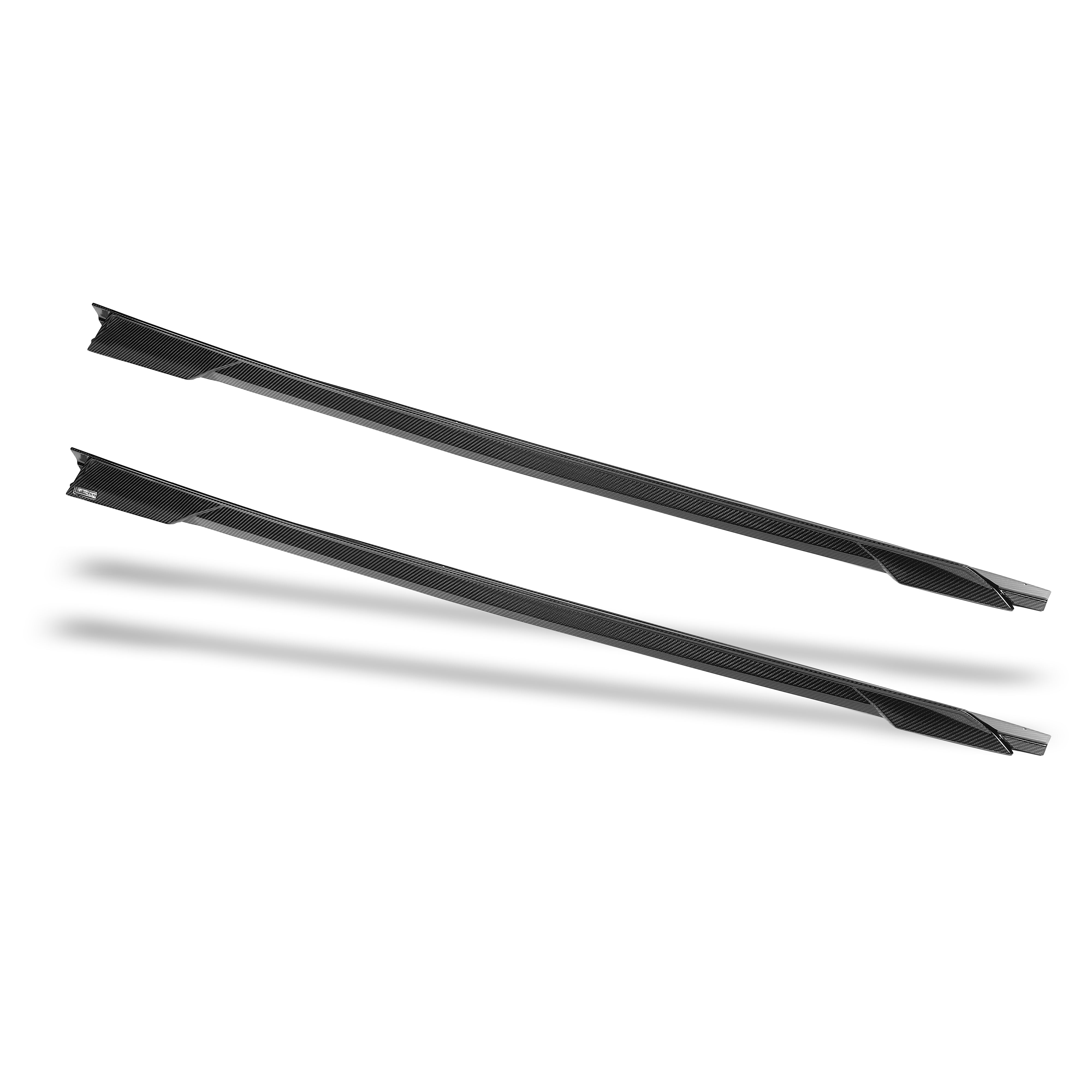 BMW X6M F96 LCI Carbon Fiber Side Skirts - Revozport