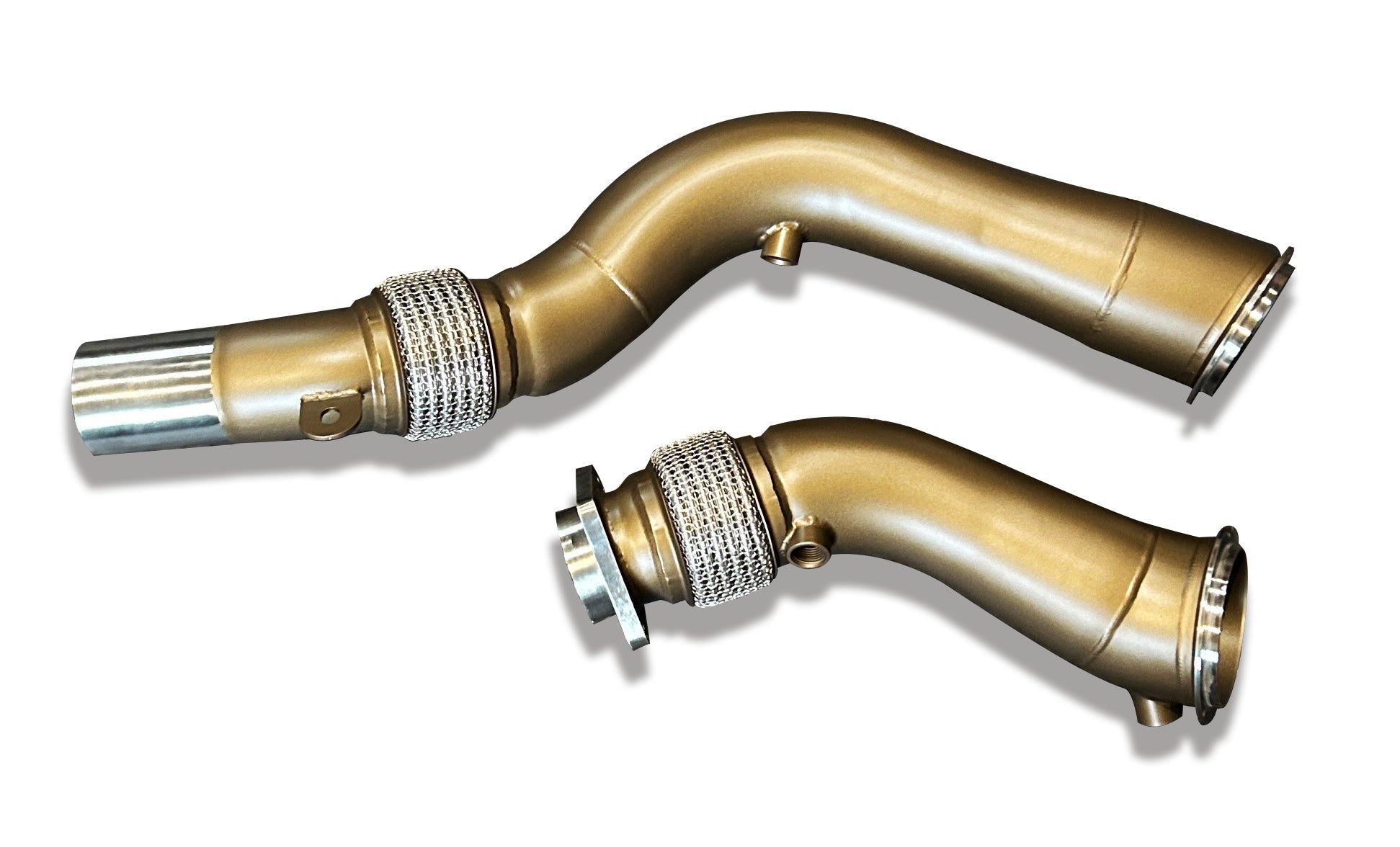SLN S55 3.5" Ceramic-Coated Decat Downpipes – BMW F87 M2C/CS, F80 M3 & F82/F83 M4