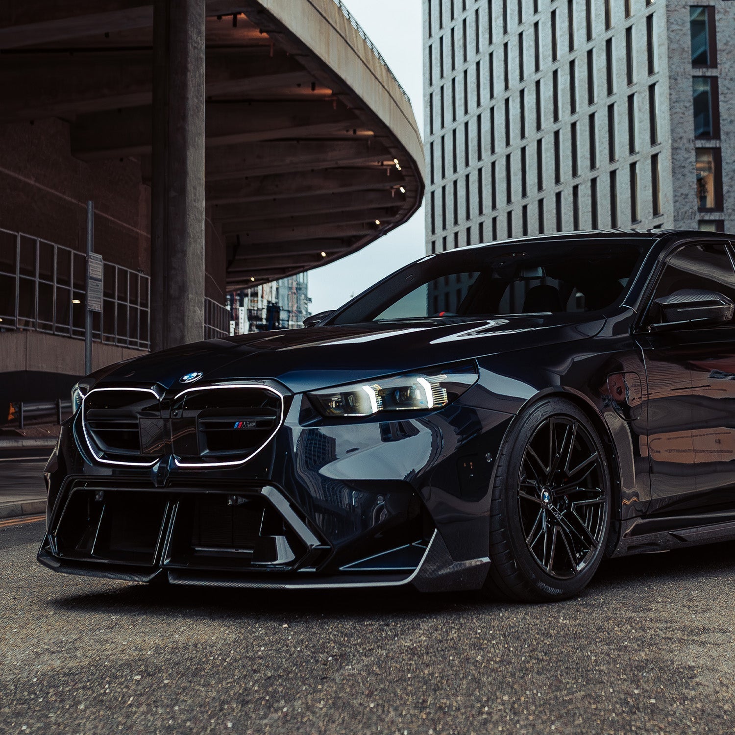 MHC+ BMW G90 & G99 M5 Pre Preg Carbon Fibre Performance Style Front Splitter