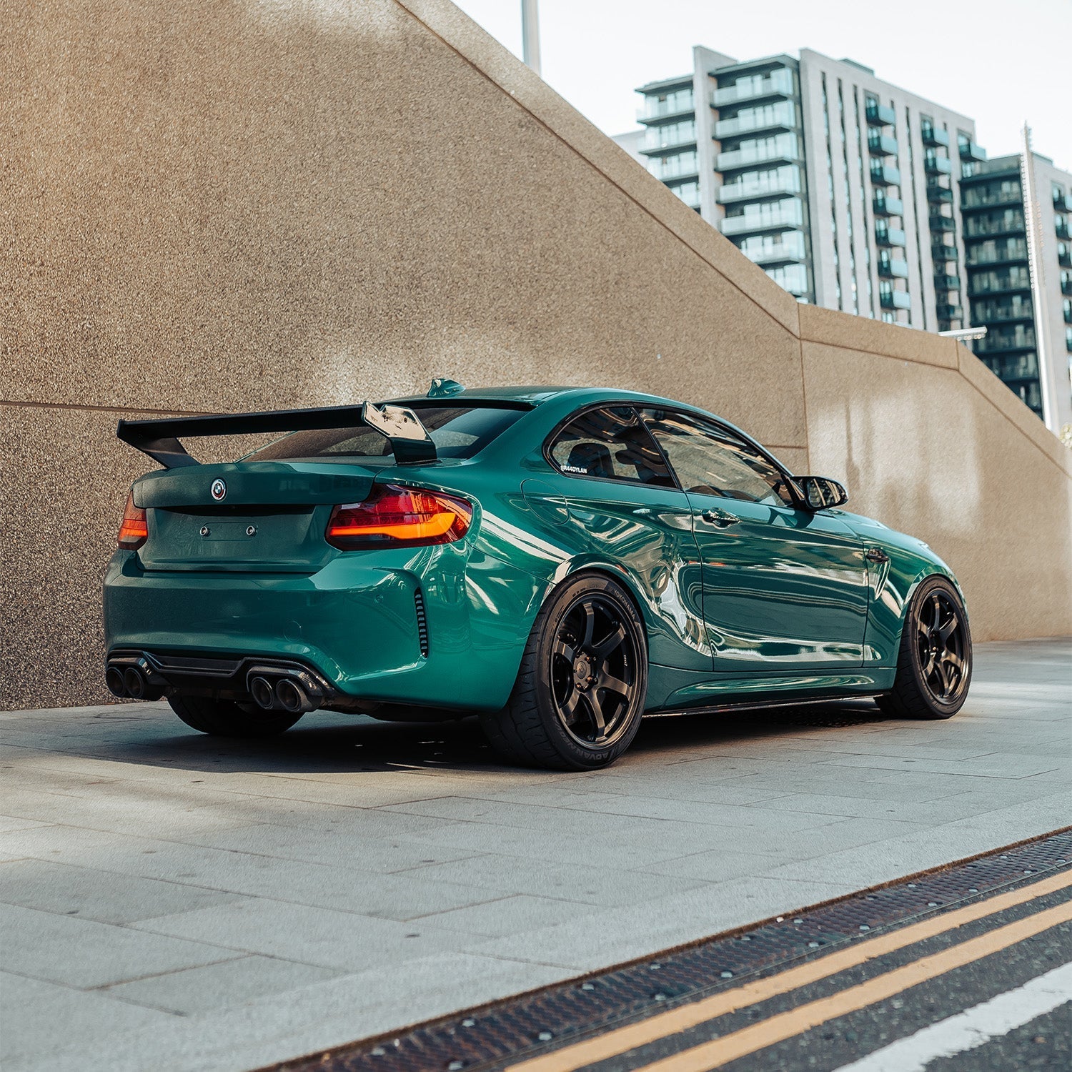 MHC+ BMW F87 M2 & M2 Competition GTX Rear Diffuser In Pre Preg Carbon Fibre