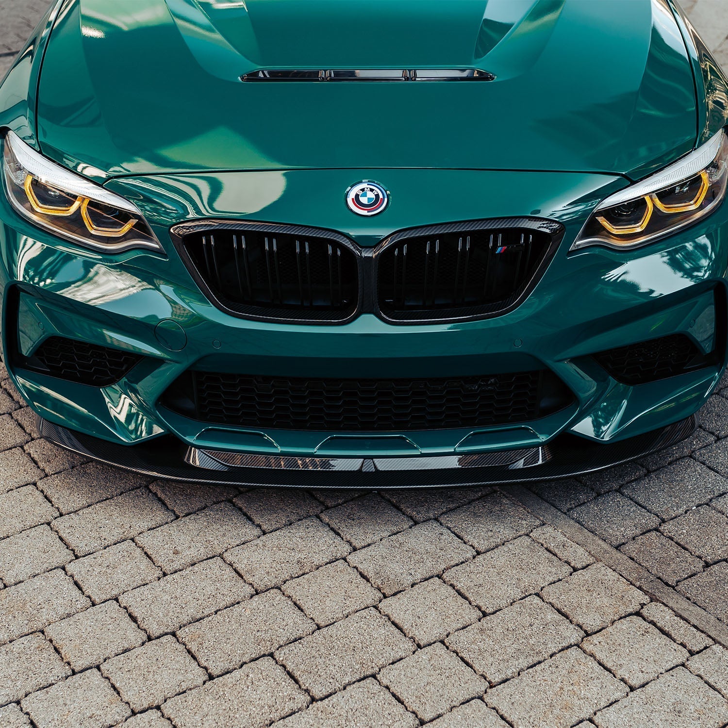 MHC+ BMW F87 M2 Competition S55 GTX Front Splitter In Pre Preg Carbon Fibre