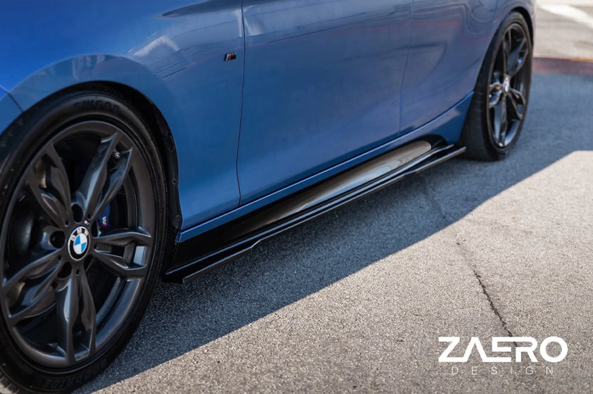 BMW 1 Series & M135i F40 EVO-1 Gloss Black Side Skirts by ZAERO (2019+)