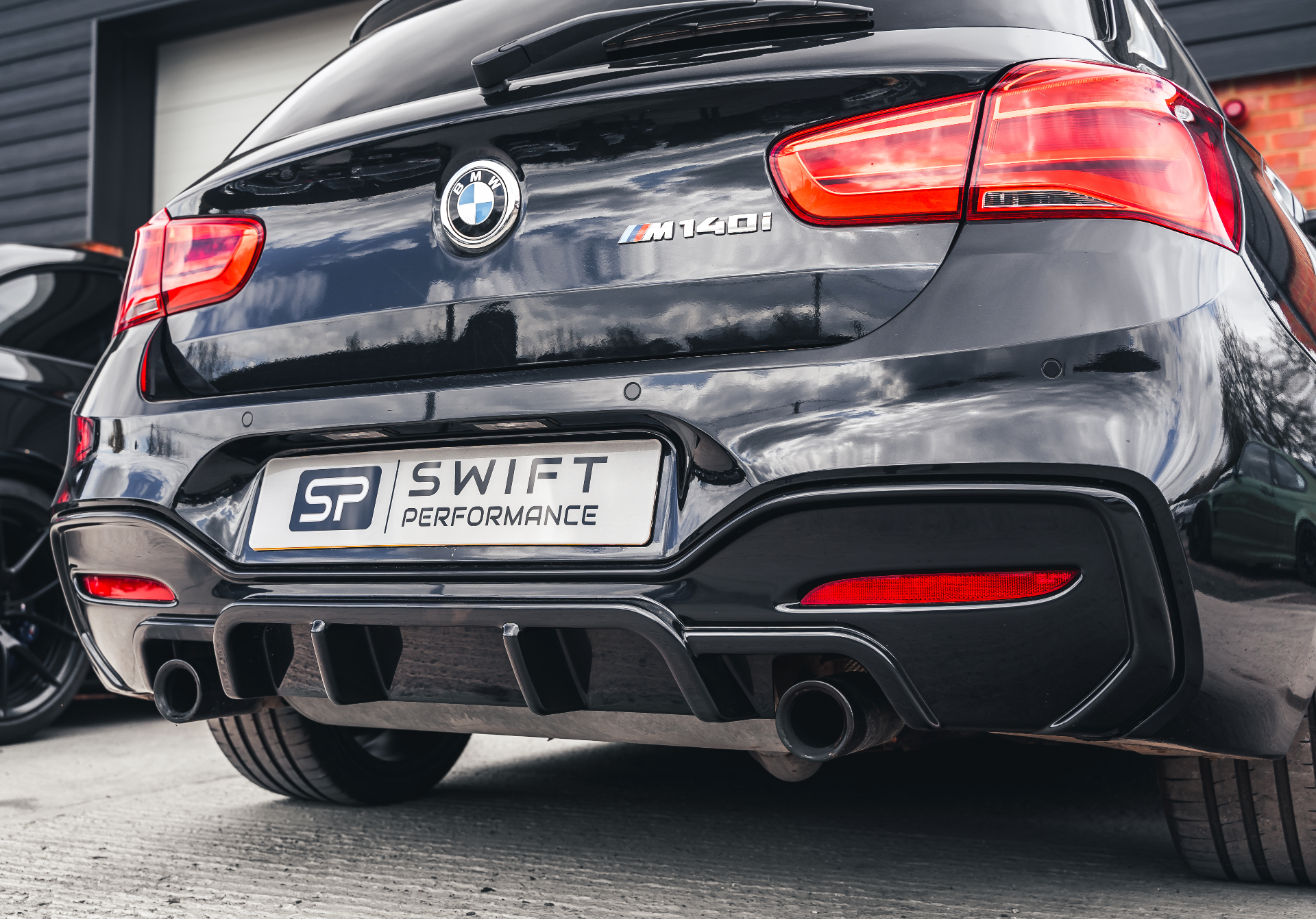 M135i & M140i LCI EVO-1 Gloss Black Rear Diffuser by Zaero (2015-2019, F20 F21)