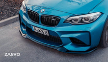 Load image into Gallery viewer, BMW M2 (N55) F87 EVO-S Gloss Black Front Splitter by ZAERO (2015-2018)

